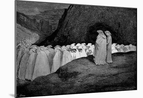 Gustave Doré (Illustration to Dante's "Divine Comedy," Inferno - Hypocrasy) Art Poster Print-null-Mounted Poster