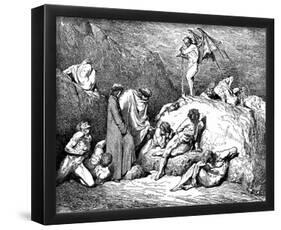 Gustave Doré (Illustration to Dante's "Divine Comedy," Inferno - Sowers of Dischord) Art Poster Pri-null-Framed Poster