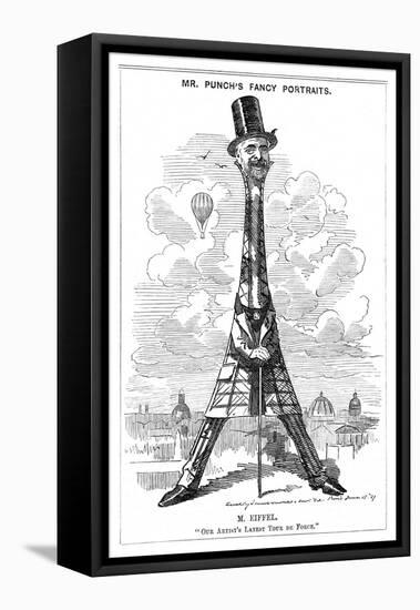 Gustave Eiffel a Satire on the Recently Built Eiffel Tower: "Our Artist's Latest Tour de Force"-Linley Sambourne-Framed Stretched Canvas