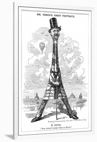 Gustave Eiffel a Satire on the Recently Built Eiffel Tower: "Our Artist's Latest Tour de Force"-Linley Sambourne-Framed Art Print