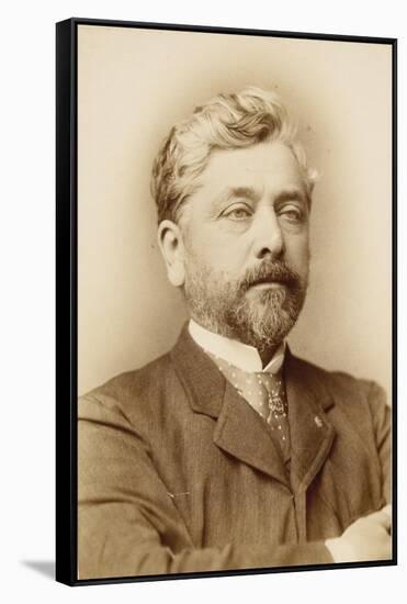 Gustave Eiffel, Chest, Right Arm Folded across Chest-François Touranchet-Framed Stretched Canvas