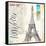 Gustave Eiffel Sketchbook-Angela Staehling-Framed Stretched Canvas