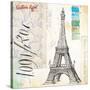 Gustave Eiffel Sketchbook-Angela Staehling-Stretched Canvas