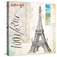 Gustave Eiffel Sketchbook-Angela Staehling-Stretched Canvas