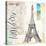 Gustave Eiffel Sketchbook-Angela Staehling-Stretched Canvas