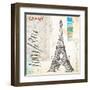 Gustave Eiffel Sketchbook-Angela Staehling-Framed Art Print