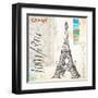 Gustave Eiffel Sketchbook-Angela Staehling-Framed Art Print