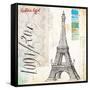 Gustave Eiffel Sketchbook-Angela Staehling-Framed Stretched Canvas