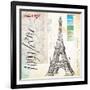 Gustave Eiffel Sketchbook-Angela Staehling-Framed Art Print