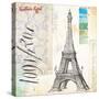 Gustave Eiffel Sketchbook-Angela Staehling-Stretched Canvas