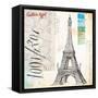 Gustave Eiffel Sketchbook-Angela Staehling-Framed Stretched Canvas