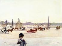 Paris, Place De La Concorde-Gustave Fraipont-Framed Giclee Print