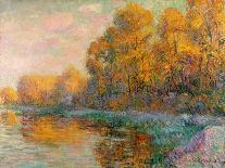 A River in Autumn, 1909-Gustave Loiseau-Giclee Print