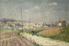Cathedrale d'Auxerre-Gustave Loiseau-Stretched Canvas