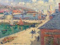 Bastille Day on Rue De Clignancourt, Paris-Gustave Loiseau-Giclee Print