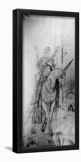 Gustave Moreau (Persian poet on a unicorn) Art Poster Print-null-Framed Poster