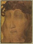 Portrait of Prudence De Schepper, the Artist’S Wife, 1910 (W/C & Oil over Pencil on Paper)-Gustave van de Woestyne-Giclee Print