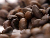 A Cup of Coffee on a Jute Sack Full of Coffee Beans-Gustavo Andrade-Photographic Print