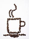 A Cup of Coffee on a Jute Sack Full of Coffee Beans-Gustavo Andrade-Photographic Print