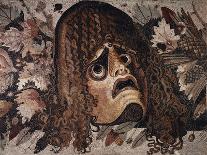 Mosaic of Tragic Mask from House of the Faun in Pompeii-Gustavo Tomsich-Mounted Giclee Print