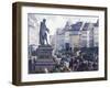 Gutemberg Square in Strasbourg-P. Sellier-Framed Giclee Print