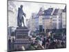 Gutemberg Square in Strasbourg-P. Sellier-Mounted Giclee Print