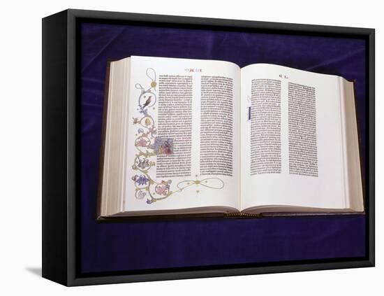 Gutenberg Bible: Book of Daniel-null-Framed Stretched Canvas
