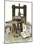 Gutenberg's Printing Press, Mainz, Germany, 1450s-null-Mounted Giclee Print