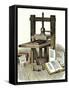 Gutenberg's Printing Press, Mainz, Germany, 1450s-null-Framed Stretched Canvas