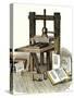 Gutenberg's Printing Press, Mainz, Germany, 1450s-null-Stretched Canvas