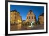 Gutenberg Square at Dusk, Gyor, Western Transdanubia, Hungary, Europe-Ian Trower-Framed Photographic Print