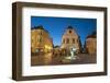 Gutenberg Square at Dusk, Gyor, Western Transdanubia, Hungary, Europe-Ian Trower-Framed Photographic Print