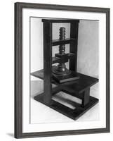 Gutenberg Type Printing Press-null-Framed Photographic Print