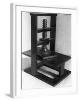 Gutenberg Type Printing Press-null-Framed Photographic Print