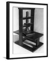 Gutenberg Type Printing Press-null-Framed Photographic Print