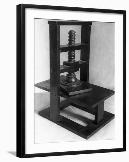 Gutenberg Type Printing Press-null-Framed Photographic Print