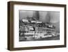 Gutted Hull of Oceanliner, Qn. Elizabeth-null-Framed Photographic Print