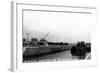 Guttenberg, Iowa - Mississippi Lock and Dam-Lantern Press-Framed Art Print