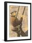 Gutzon Borglum on Mt. Rushmore-null-Framed Art Print