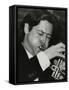 Guy Barker Playing the Trumpet at the Fairway, Welwyn Garden City, Hertfordshire, 3 November 1991-Denis Williams-Framed Stretched Canvas