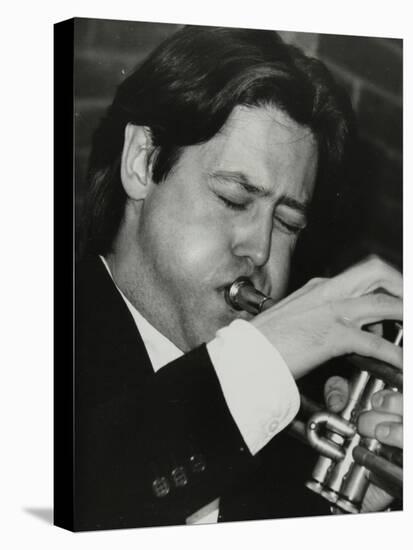 Guy Barker Playing the Trumpet at the Fairway, Welwyn Garden City, Hertfordshire, 3 November 1991-Denis Williams-Stretched Canvas