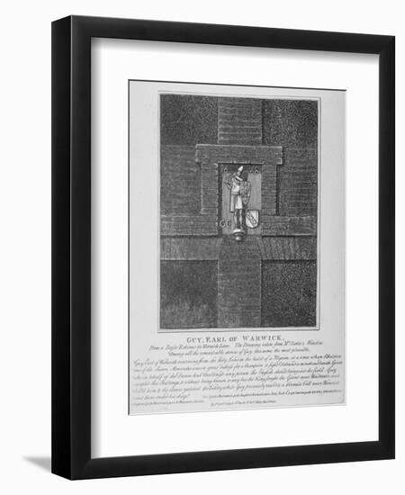 Guy, Earl of Warwick, Relief in Warwick Lane at the Corner of Newgate Street, City of London, 1791-John Thomas Smith-Framed Giclee Print