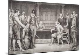 Guy Fawkes (1570-1606) Interrogated by James I (1566-1625) and His Council in the King's…-William Ralston-Mounted Giclee Print