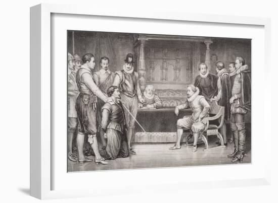 Guy Fawkes (1570-1606) Interrogated by James I (1566-1625) and His Council in the King's…-William Ralston-Framed Giclee Print