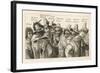 Guy Fawkes - English Gunpowder Plotter with Fellow Conspirators-null-Framed Art Print