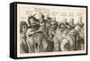 Guy Fawkes - English Gunpowder Plotter with Fellow Conspirators-null-Framed Stretched Canvas