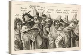 Guy Fawkes - English Gunpowder Plotter with Fellow Conspirators-null-Stretched Canvas