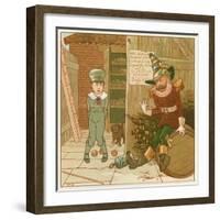 Guy Fawkes Reprimands Trespasser-Robert Dudley-Framed Art Print