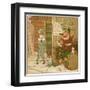 Guy Fawkes Reprimands Trespasser-Robert Dudley-Framed Art Print