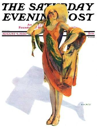 "Beach Costume," Saturday Evening Post Cover, August 9, 1930